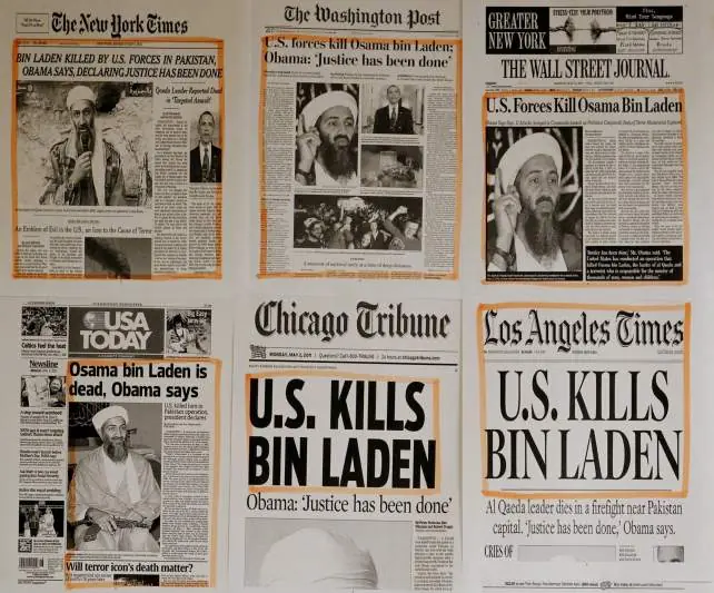 Osama Bin Laden , Fotos despues de su muerte.
