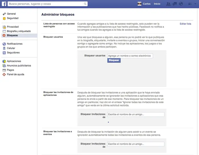 bloquear