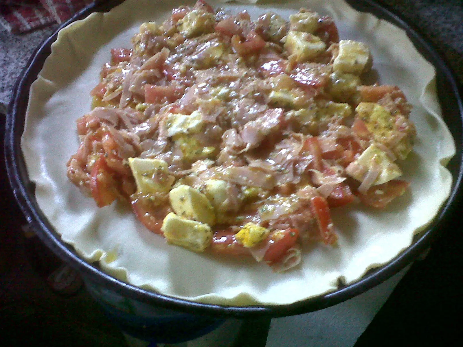 Hace esta tartita de jamón y queso para la noche|Fotoreceta