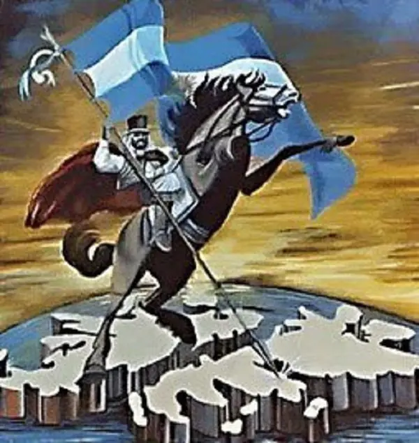 Gaucho Rivero, Defensor de Malvinas