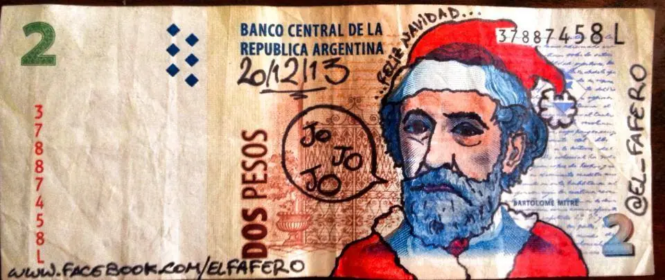 Fenómeno viral: arte en los billetes de 2 pesos