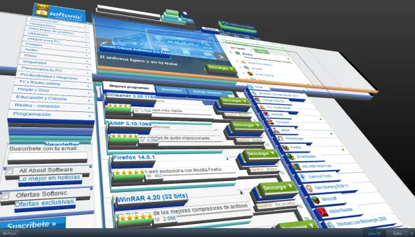 Un mapa 3D de cualquier web con Firefox