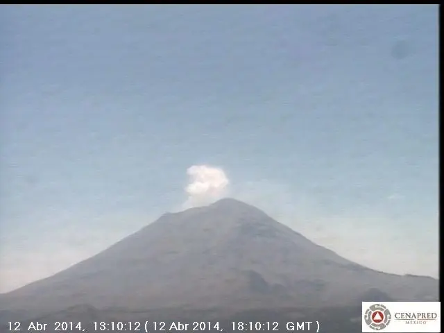 Sugue la Actividad del Volcán Popocatépetl en tiempo real