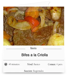 Bifes a la criolla, faciles, ricos y argentos