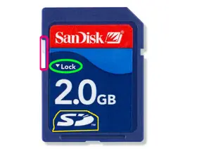 Tarjeta de memoria SD con protección contra escritura