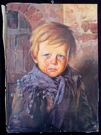 Los Niños Llorones de Bruno Amadio.. Cuadros Malditos? iowa