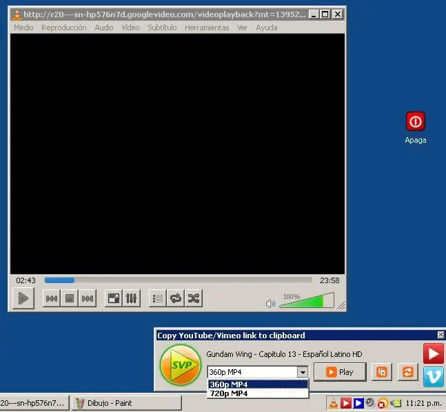 Solucion alternativa a youtube 100% consumo de CPU pcs "