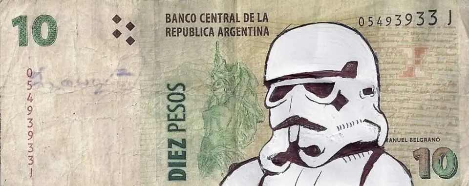 Fenómeno viral: arte en los billetes de 2 pesos