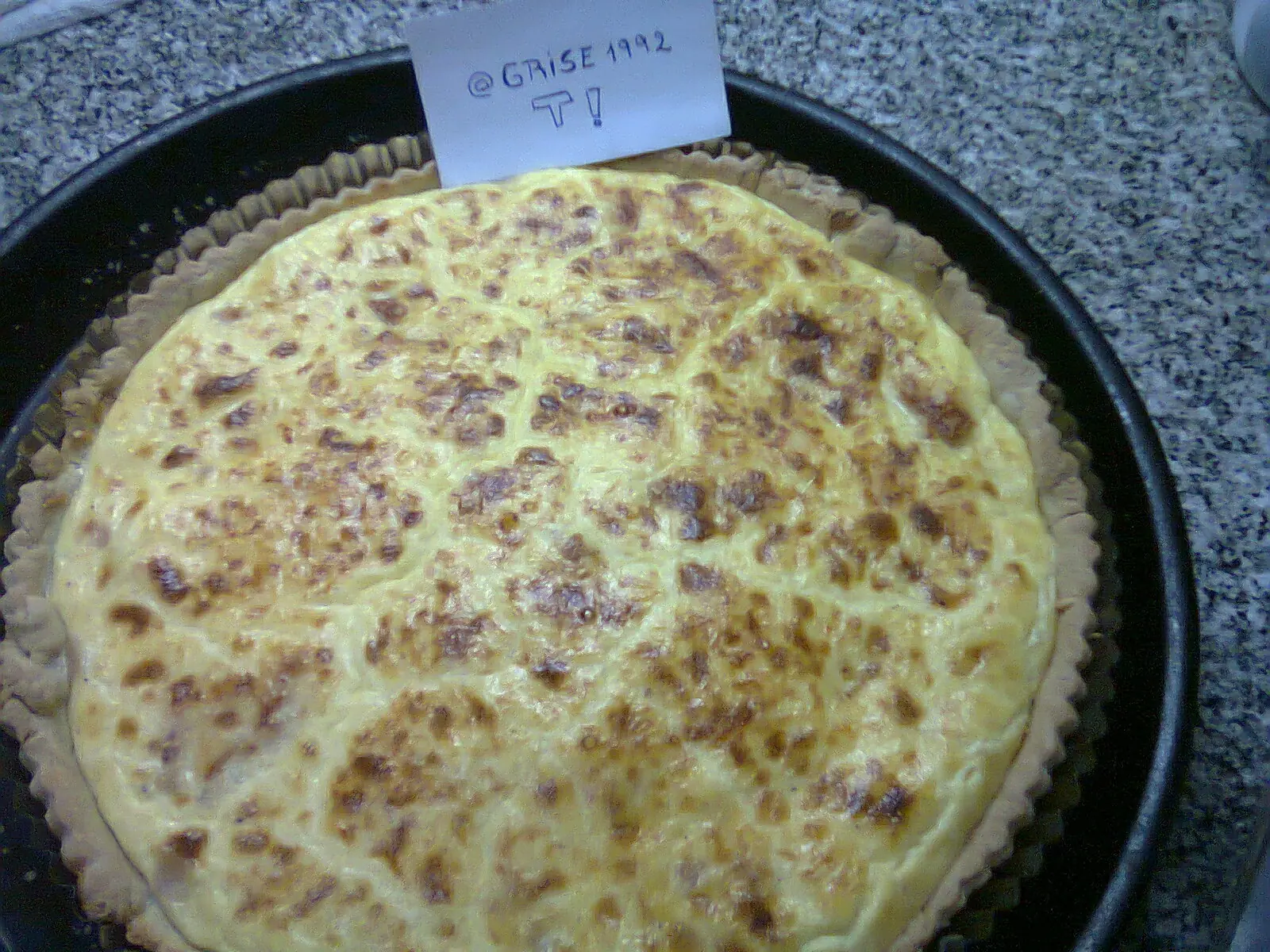 Quiche lorraine con queso (foto-receta)