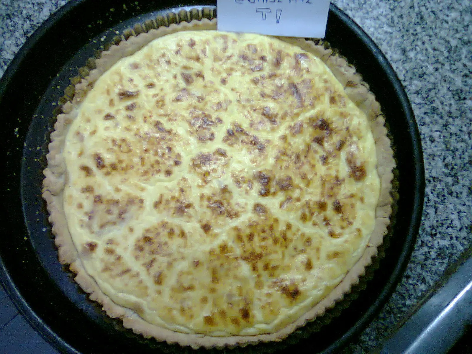 Quiche lorraine con queso (foto-receta)