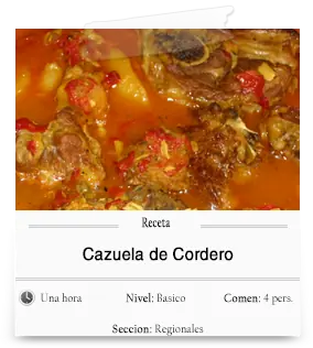 Cazuela de cordero