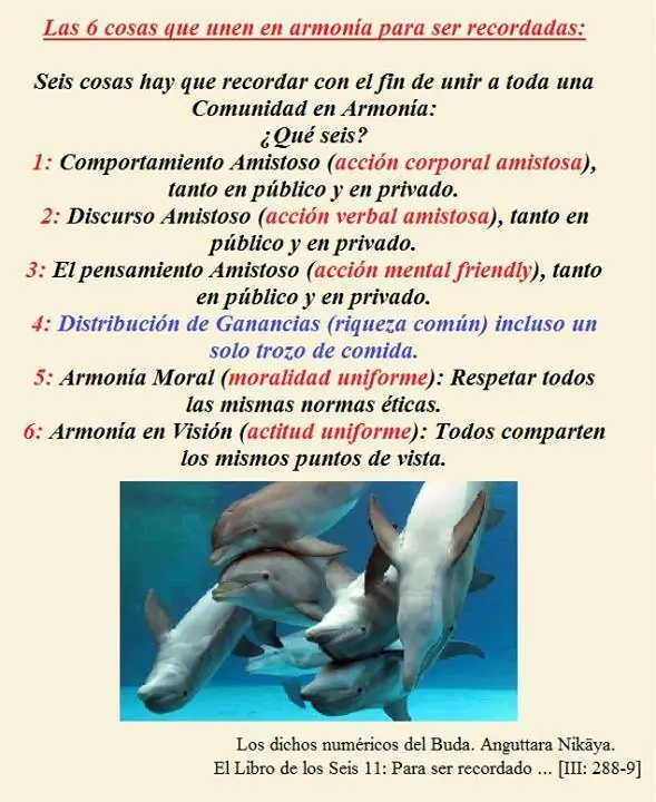 Las seis cosas que unen para ser recordadas.