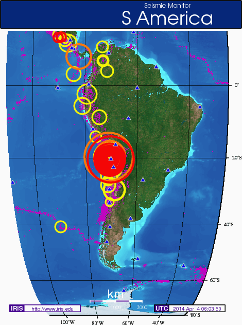 Monitoreo Sísmico y Tsunamis en Vivo