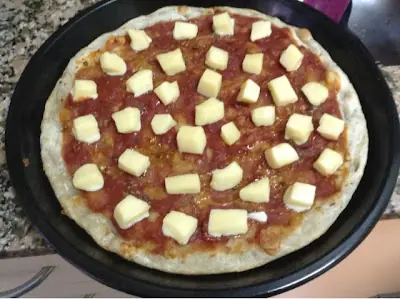 Pizza de Muzzarella y Provolone [FotoReceta]