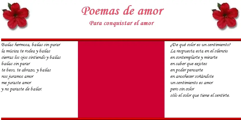 Poemas de amor , para enamorar o conquistar primera parte