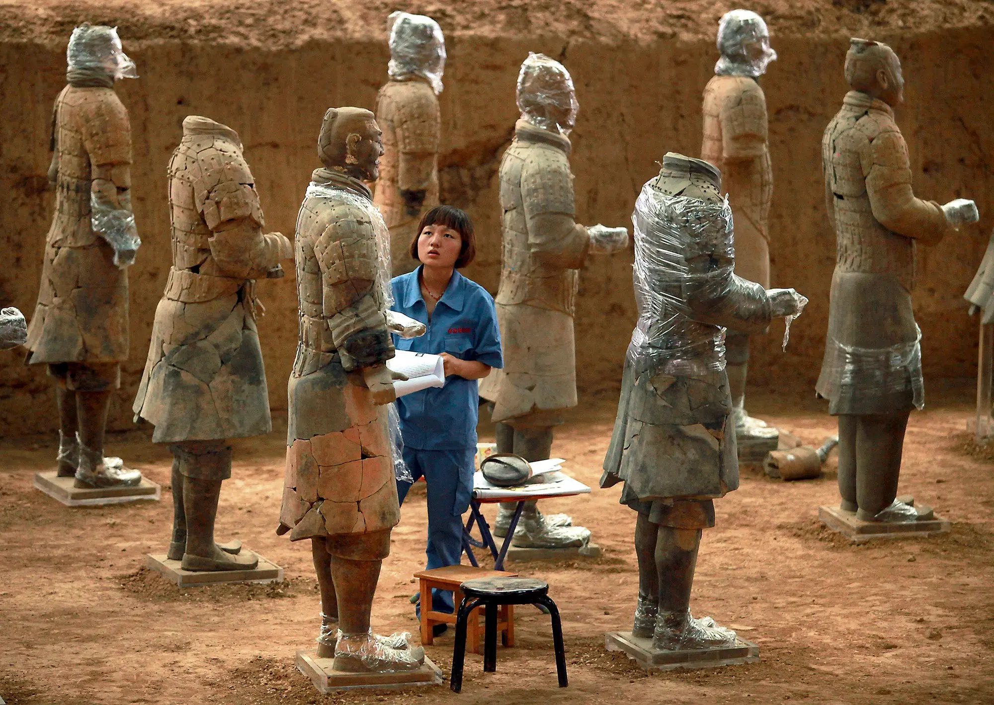 Xian: Descubren 100 nuevos guerreros de terracota.