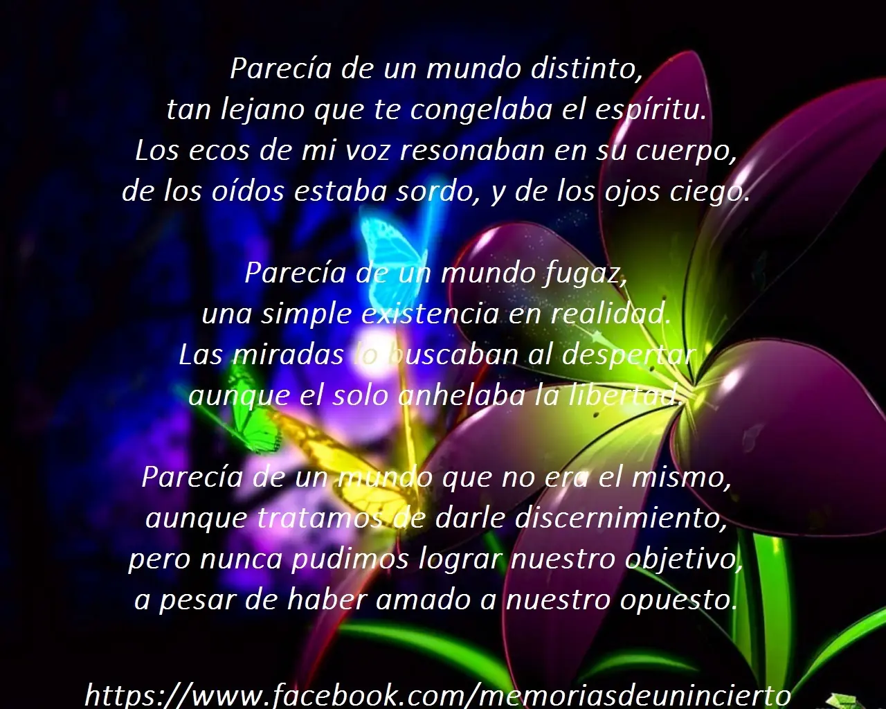 Parecía de un mundo - Poesía.