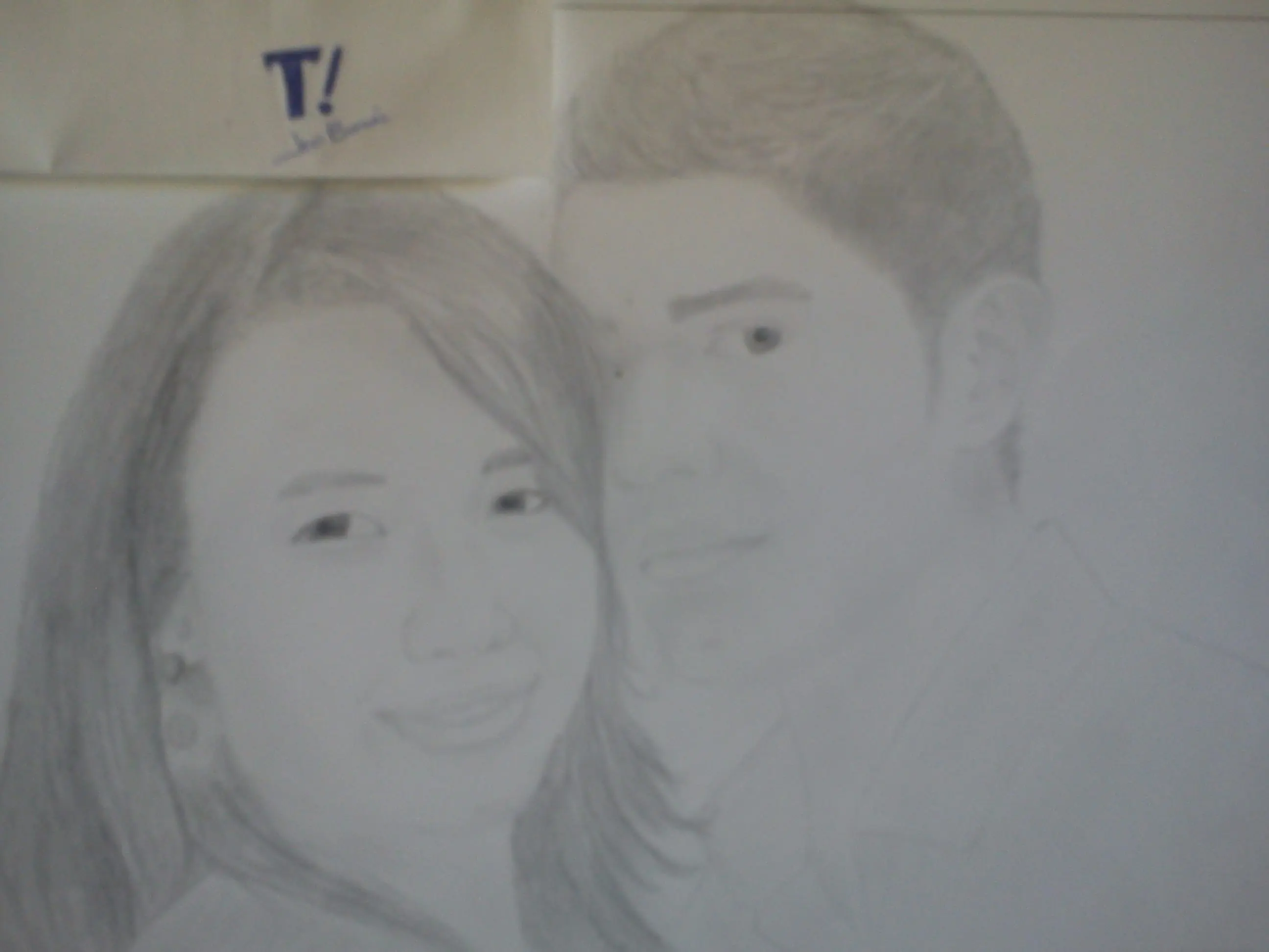 Me dibuje junto a mi novia.