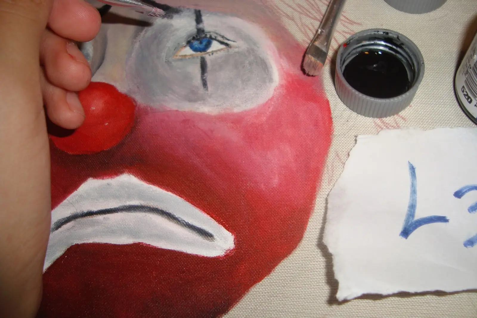 pintura de payaso