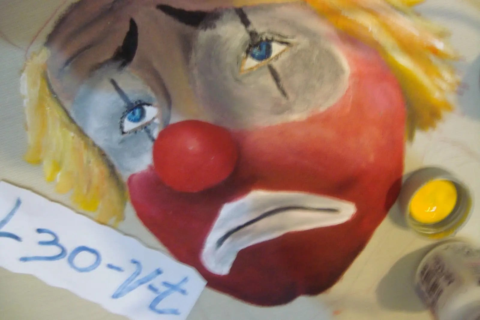pintura de payaso