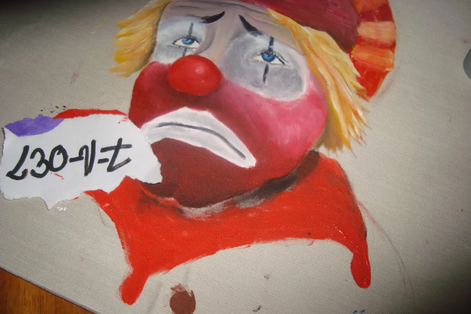 pintura de payaso