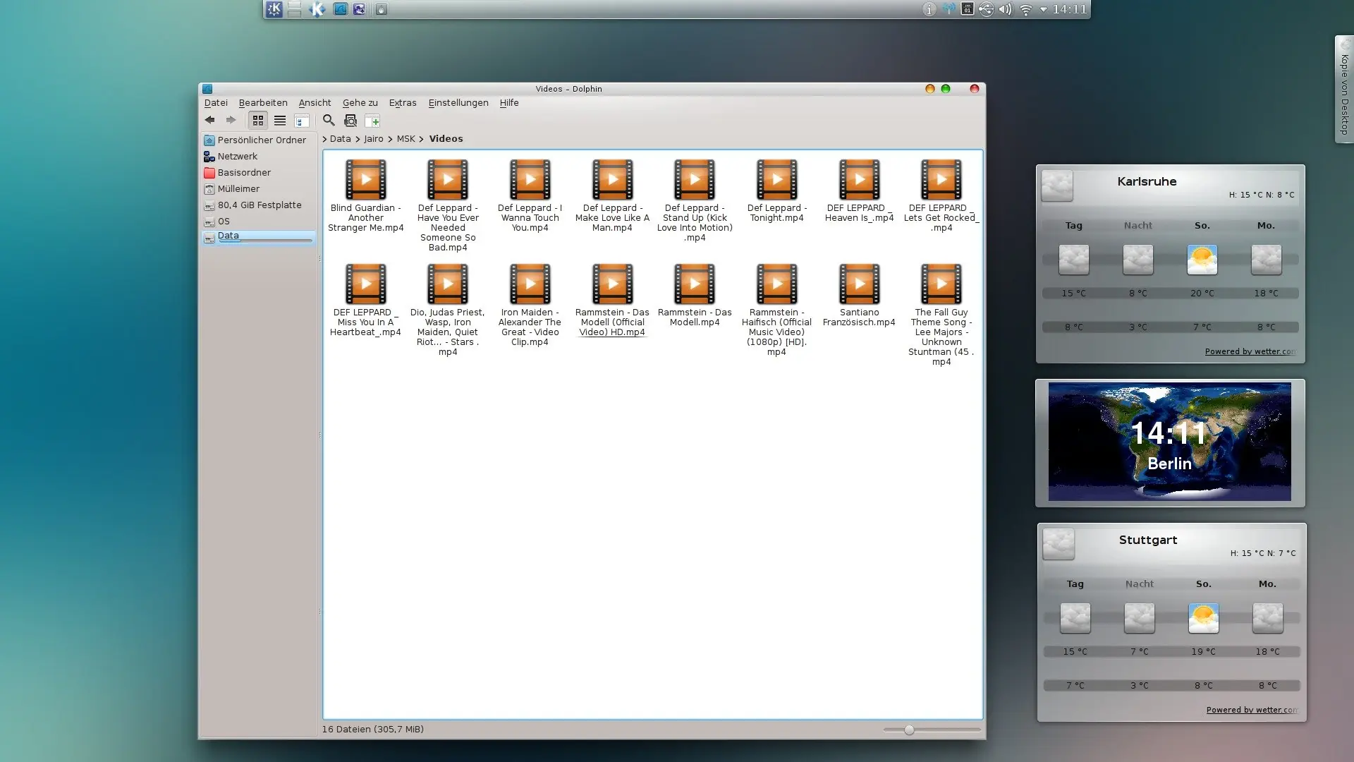 Vista previa de videos en Dolphin - Debian