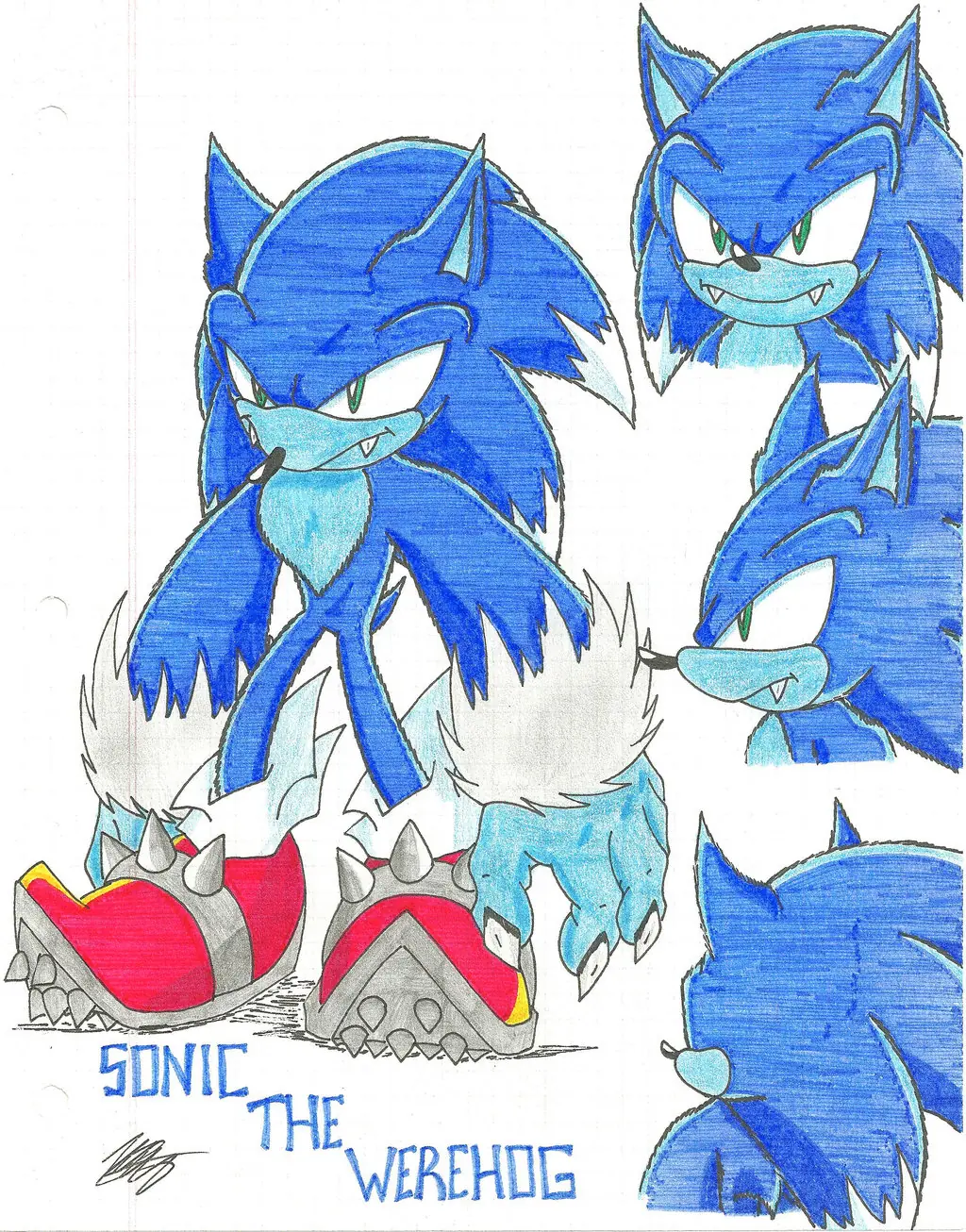 FanArt: Algunos dibujos más de FC y Oficiales de Sonic.