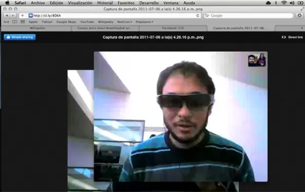 Videollamadas en Facebook.