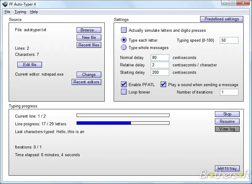 Software auto tipeador (PF Auto-Typer 4.0)