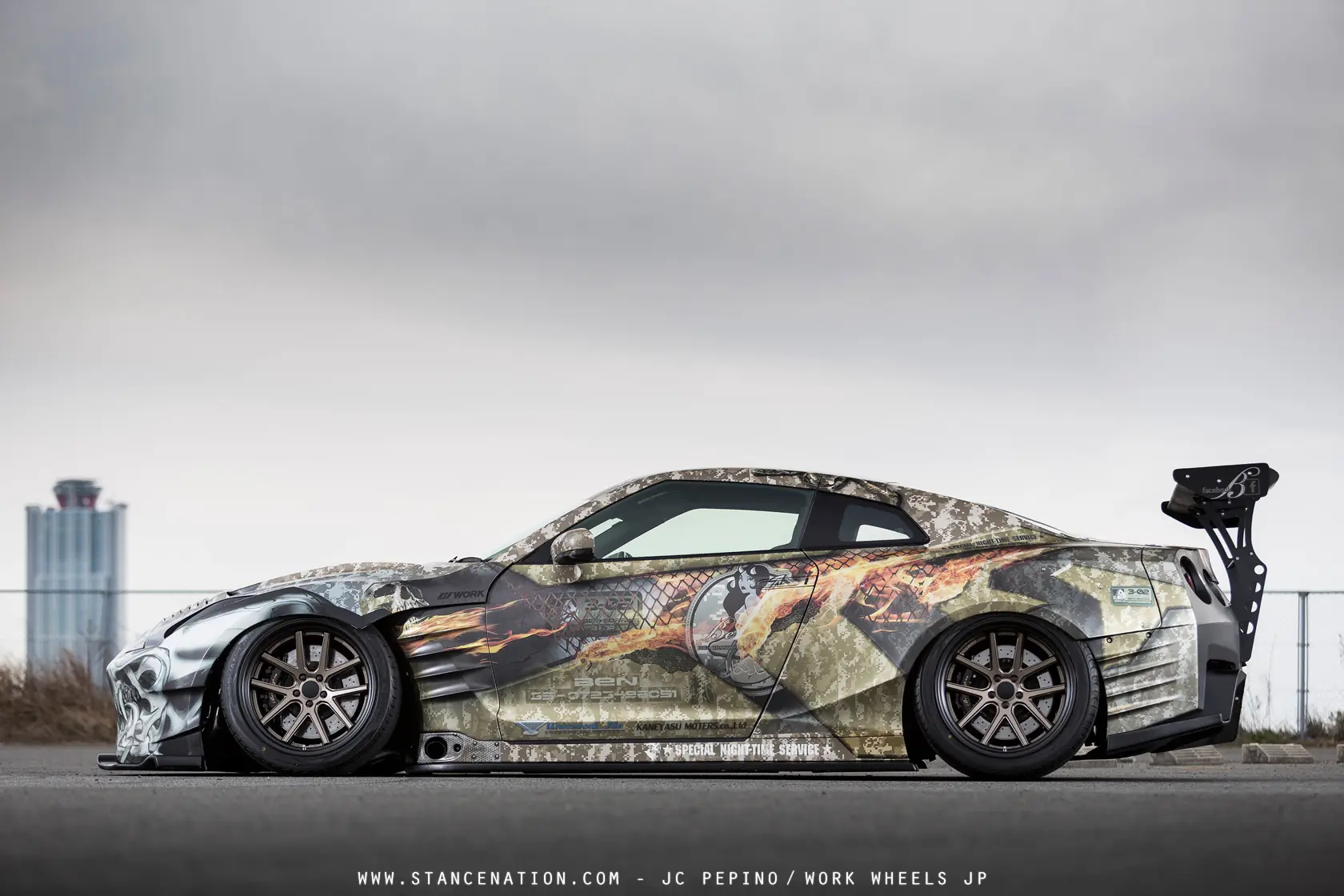Nissan GT-R R35 Ben Sopra art factory.