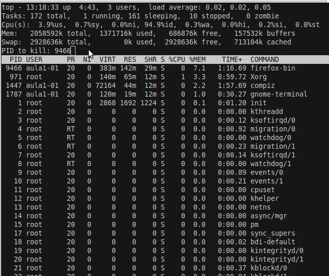 Tutorial | Matar o terminar procesos en Linux por terminal