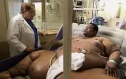 Pesan casi media tonelada