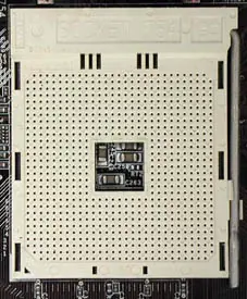 Diferentes tipos de Sockets y Slots (Procesadores)
