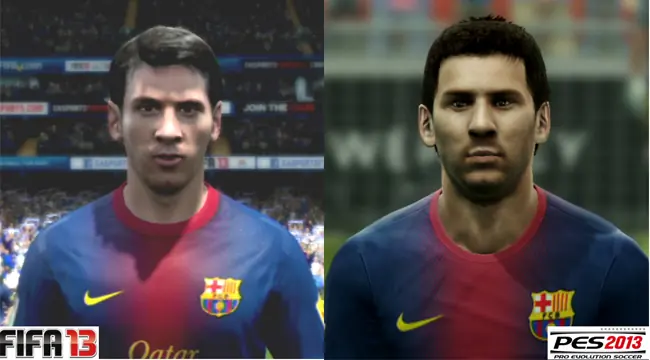 PES 2013 vs FIFA 13 ¿Quién recrea mejor las caras de los f