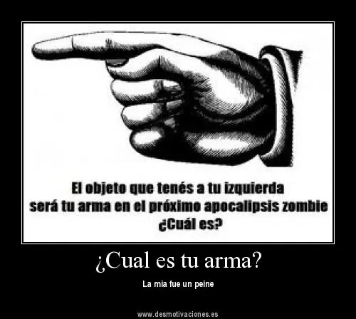 Cual es tu objeto para matar en un apocalipsis zombie
