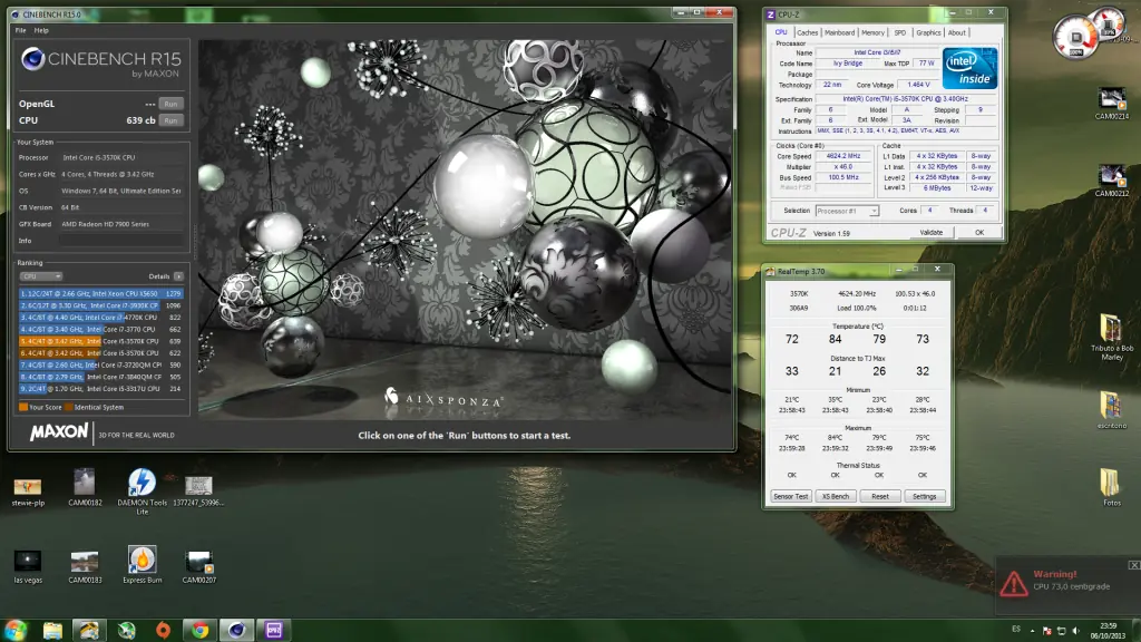 [ Off- Topic ] Probando cinebench r15 4.6Ghz