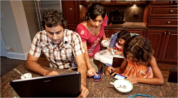 Tecnología Versus relaciones familiares.