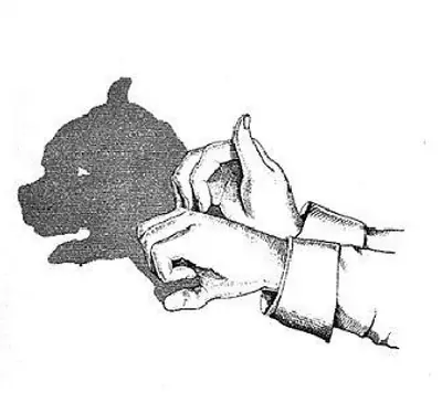 como hacer sombras con las manos =)