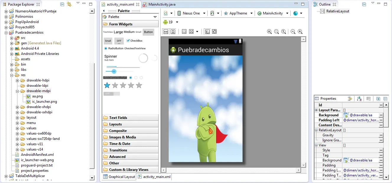 Agregar un background a tu aplicacion android en eclipse
