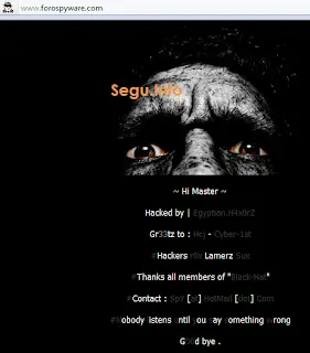 Deface a ForoSpyware