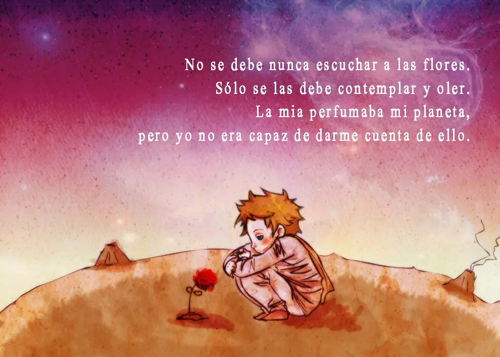 les comparto un pequeño fragmento del libro el principito