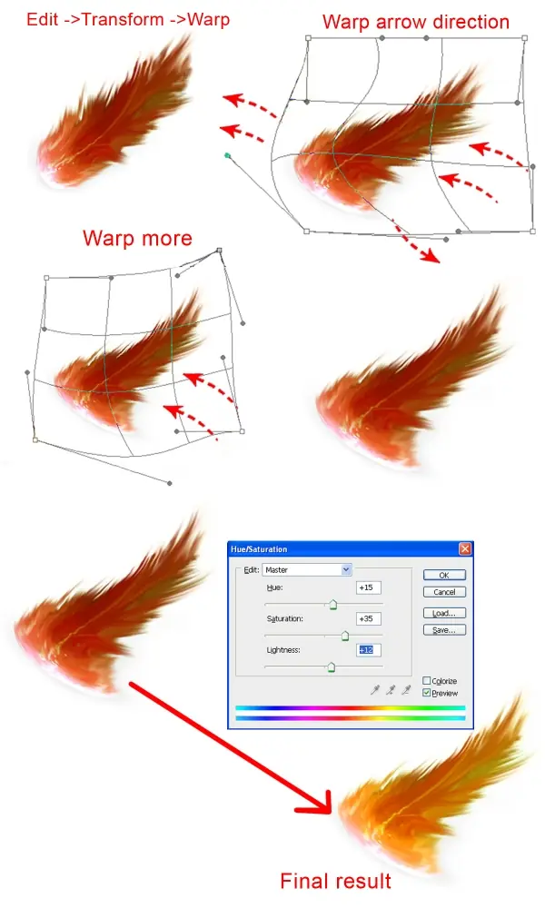 Tutorial de Photoshop: Crear una hada de cero