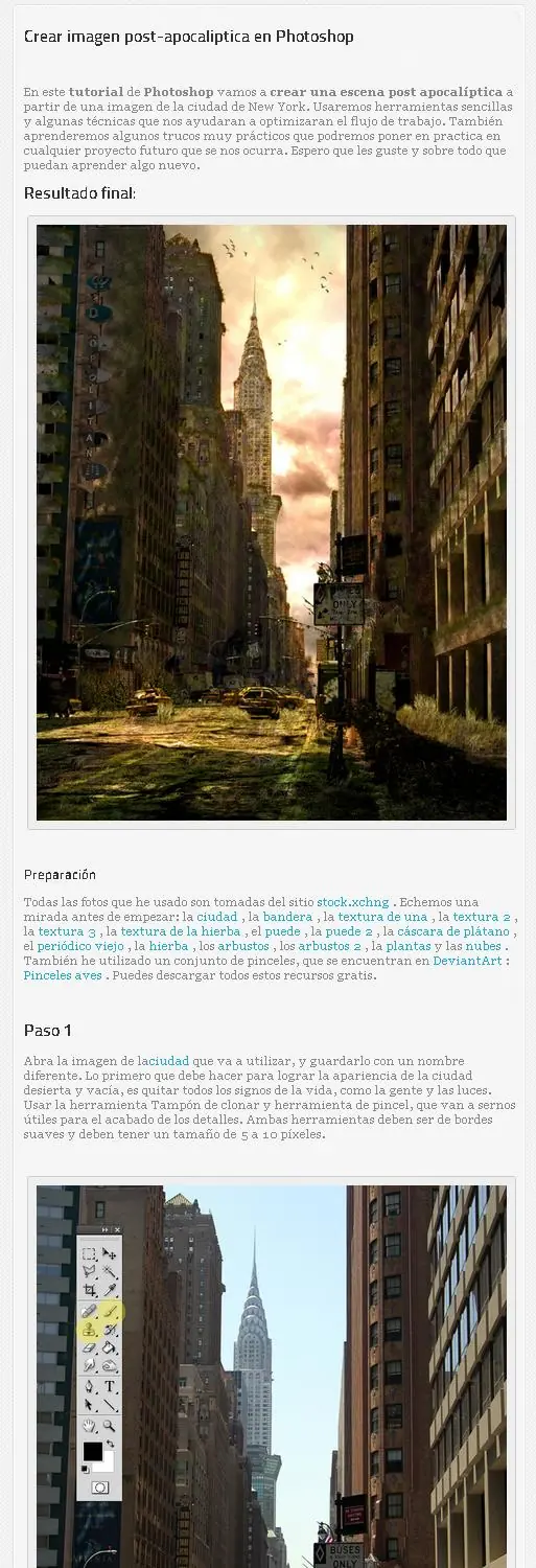 Crear imagen post-apocaliptica