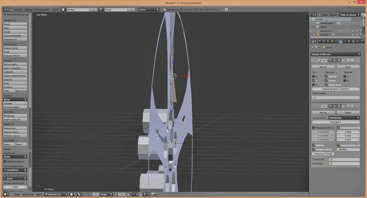 Recreé mi logo en 3D