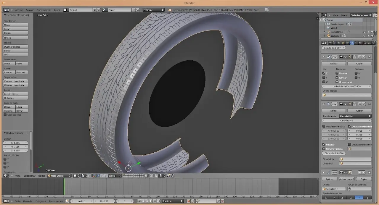 Recreé mi logo en 3D