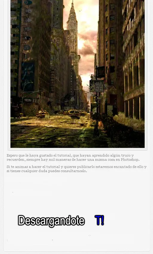 Crear imagen post-apocaliptica [PShop][Tutorial]