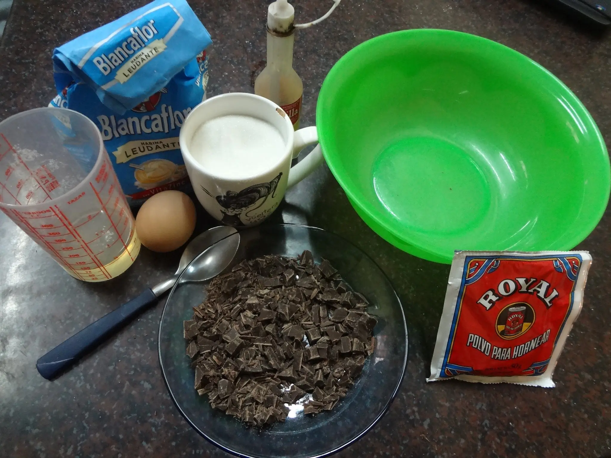 Galletitas con chips de chocolate (sin manteca). Fotoreceta