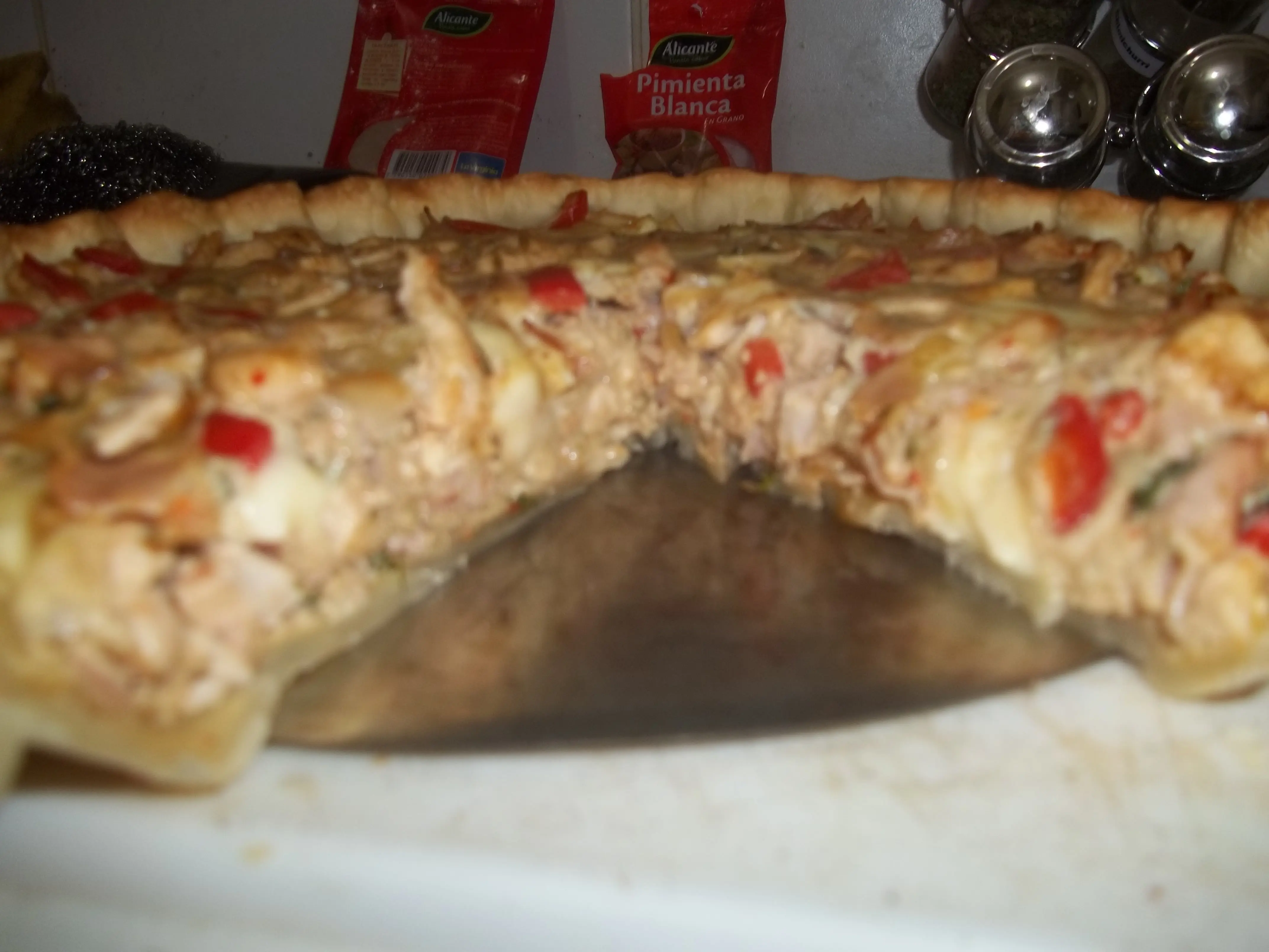 Fotoreceta : tarta de pechuga....