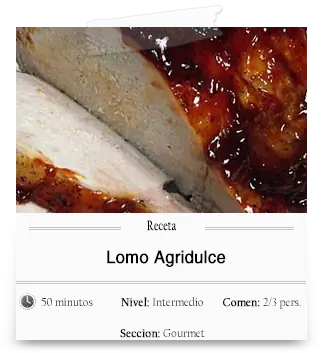 Lomo agridulce, receta Gourmet muy facil...