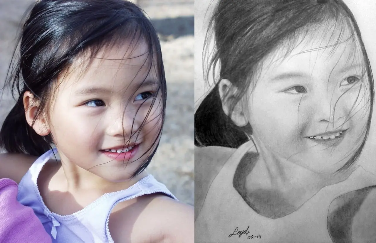Retratos Realistas a Lapiz Propios + Comparacion